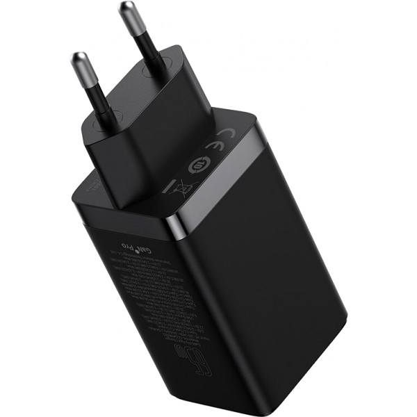 Фото - Сетевое зарядное устройство Baseus 65W GaN5 Pro 2C+U (CCGP120201) Black