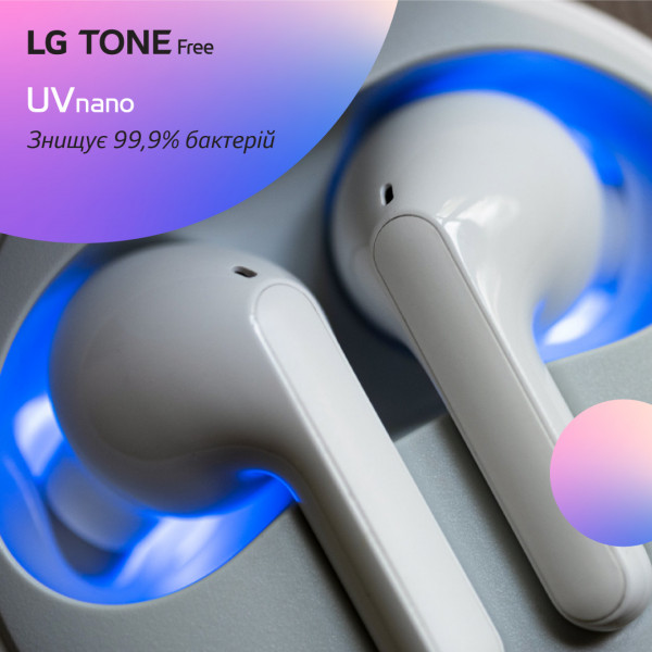 Фото - Наушники вкладыши беспроводные TWS LG Tone Free FN7 True Wireless White (HBS-FN7.ABRUWH)