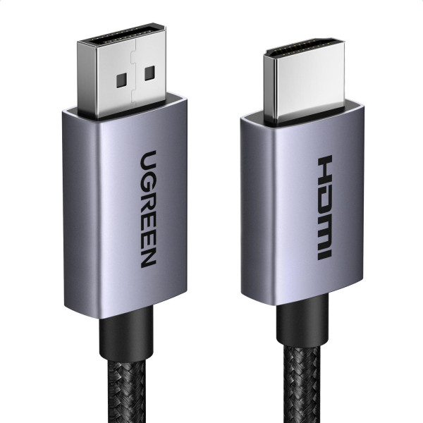 Фото - Кабель UGREEN DP125 DisplayPort to HDMI 2.0 4K@30Hz 3m Black (35843)