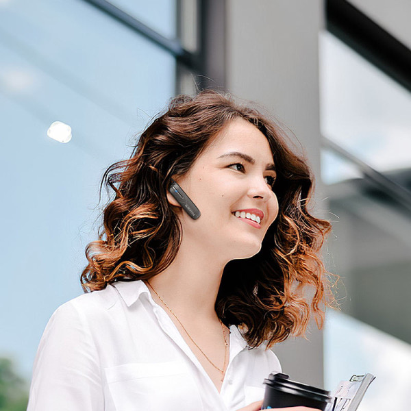 Фото - Bluetooth-гарнитура BOROFONE BC36 Lucky business BT headset Black (6974443381931)