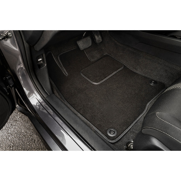 Фото - Коврики ворсовые в салон авто EVAtech Standard для Ford C-Max Hybrid (C344) (4 clips) 2010-2019 2 поколение Minivan USA черный кант FD14034ZD3FC4VEB