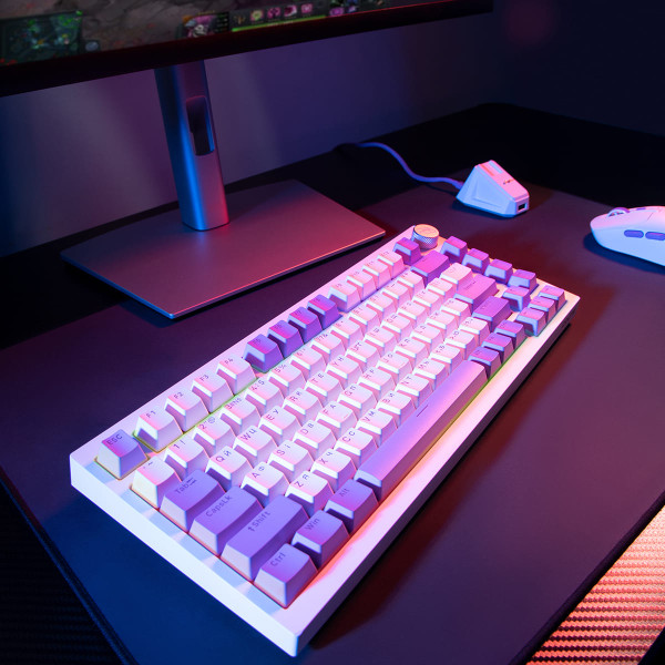 Фото - Клавиатура беспроводная игровая Proove Gaming Coupe (Ukraine Layout) white/purple (WKCP00022404)
