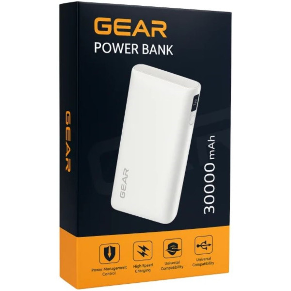 Фото - Батарея мобильная GEAR 30000mAh PD100W 2C+1A (DL302C)