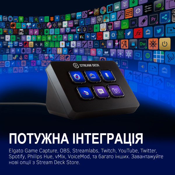 Фото - Пульт управления трансляцией Elgato Stream Deck Mini (10GAI9901)
