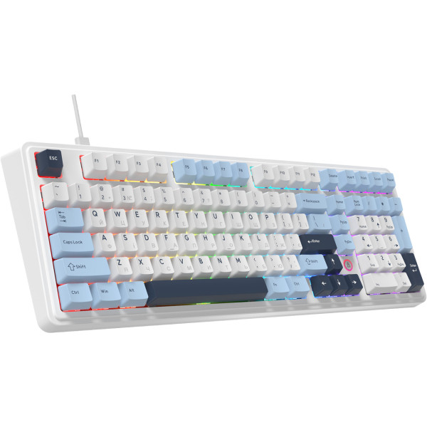 Фото - Клавиатура проводная игровая Ajazz AK980 MAX Magnetic switches Blue White Dark Blue (AK980-MAX-M-BWDB)