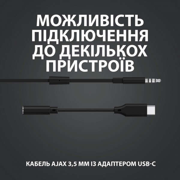 Фото - Наушники вкладыши проводные Logitech G333 Black (981-000924)