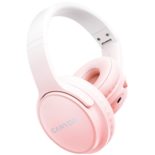 Фото - Наушники накладные беспроводные Canyon OnRiff 4 Bluetooth Pink (CNS-CBTHS4P)
