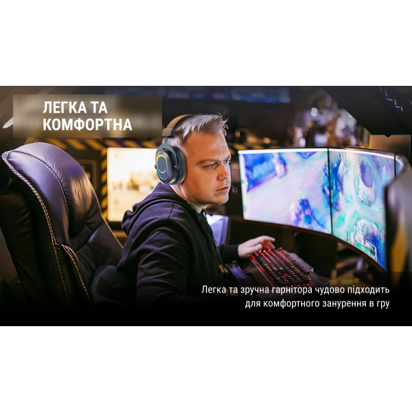 Фото - Гарнитура проводная игровая Fifine Black RGB (H6)