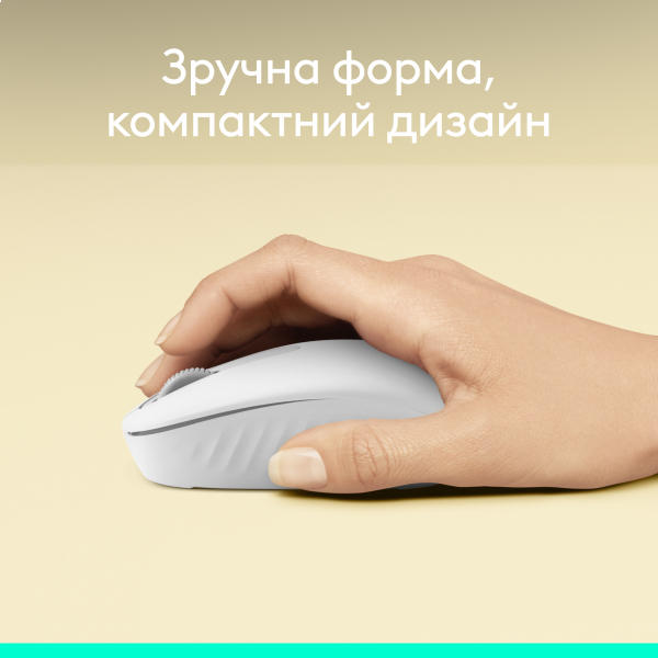 Фото - Мышь беспроводная Logitech M196 Bluetooth Mouse Off White (910-007460)