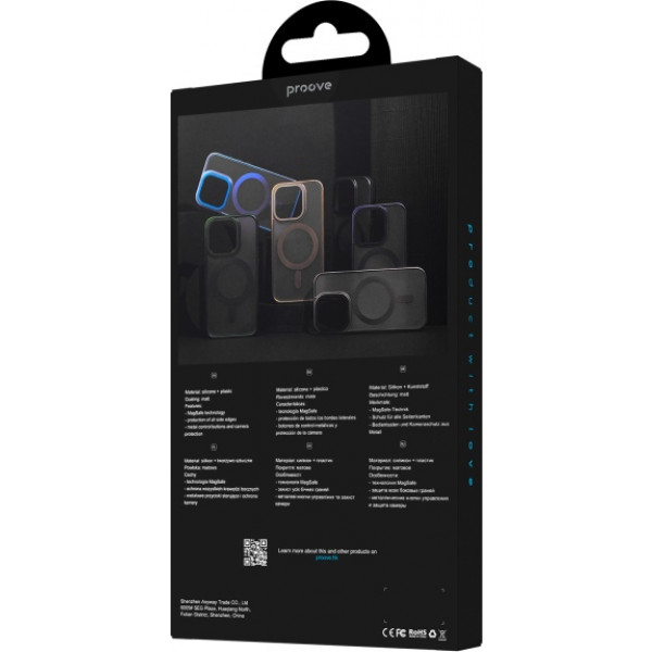 Фото - Чехол для смартфона Proove Blur Case with Magnetic Ring iPhone 14 Pro Max Midnight Blue (PCBCIP14P008)