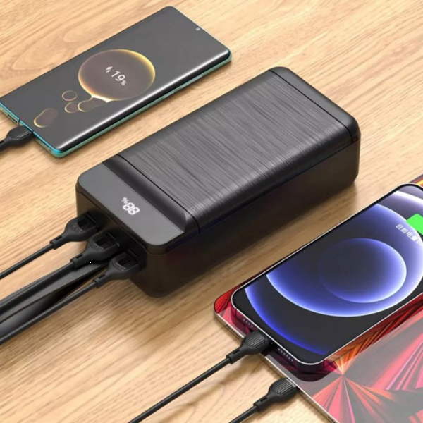 Фото - Батарея мобильная универсальная XO 40000mAh PD20W QC22.5W Black (PR157)