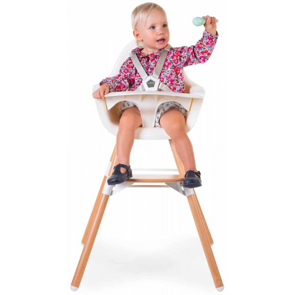 Фото - Стульчик для кормления классический Childhome Evolu 2 Natural/White (CHEVOCHNW)