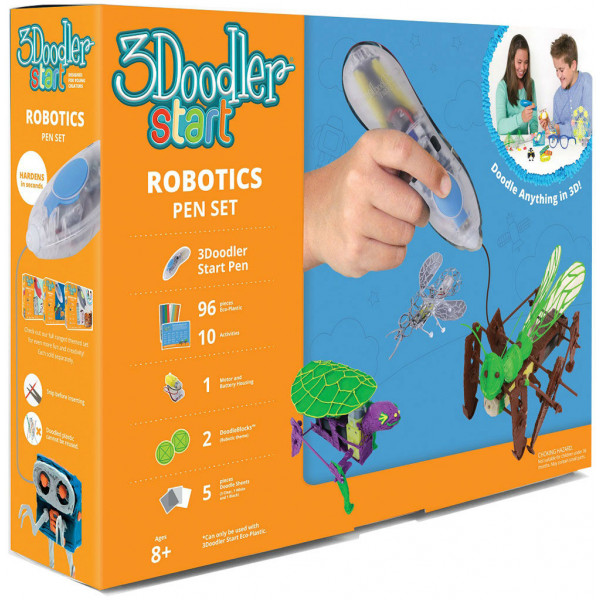 Фото - 3D-ручка 3Doodler Start Роботехника (3DS-ROBP-COM)