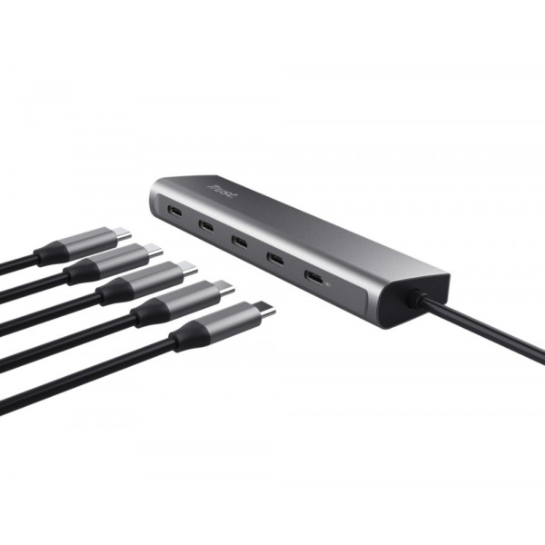 Фото - Хаб USB Trust Halyx 5-Port USB-C (25136)