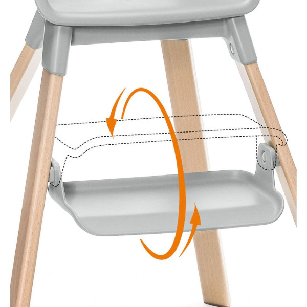 Фото - Стульчик для кормления классический Stokke Clikk White (552004)