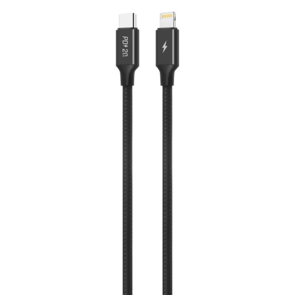 Фото - Кабель Profit QY-84, PD, 20W, 3A  Type-C to Lightning 1m Black (000001710)