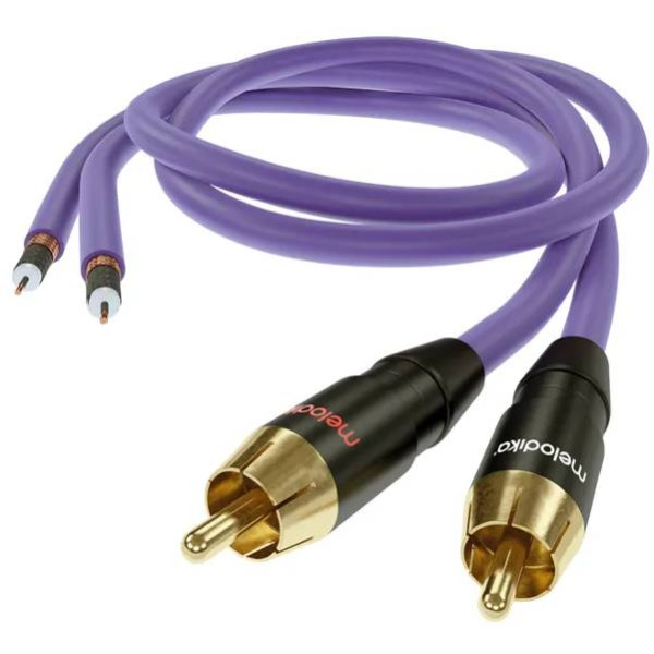 Фото - Кабель RCA Melodika 2xRCA - 2xRCA lenght 0.5m (MD2R05)