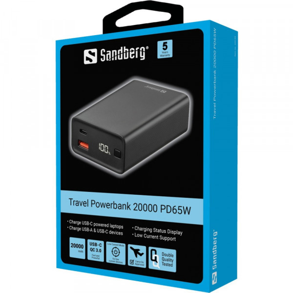 Фото - Батарея мобильная Sandberg 20000mAh 65W (420-95)