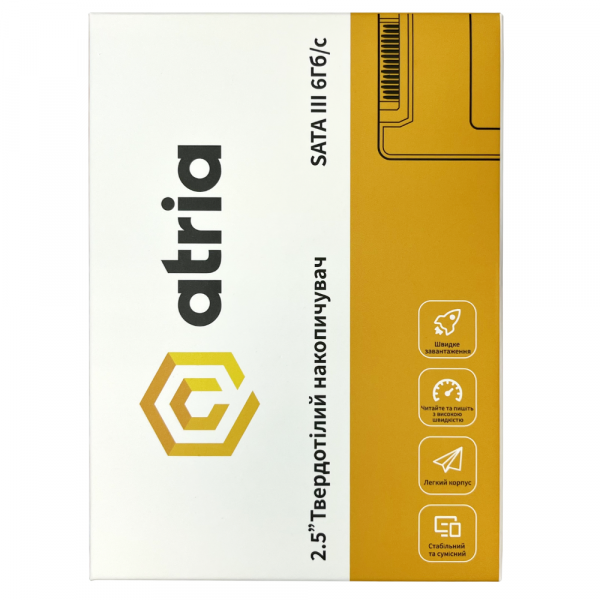 Фото - SSD-накопитель внутренний ATRIA 512GB XT200 SATA 3.0 (ATSATXT200/512)