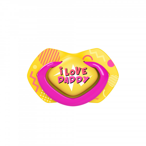 Фото - Симметричная пустышка Canpol babies 18+ мес NEON LOVE 2 шт. - розовая (22/654_pin)