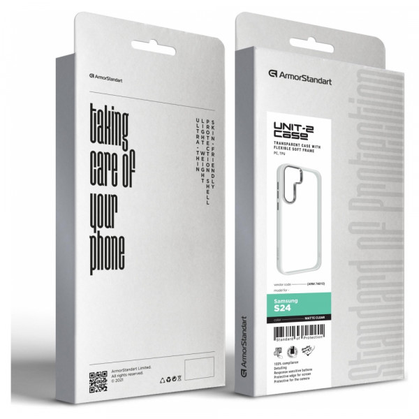 Фото - Чехол для смартфона Armorstandart UNIT2 for Samsung S24 Matte Clear (ARM74810)