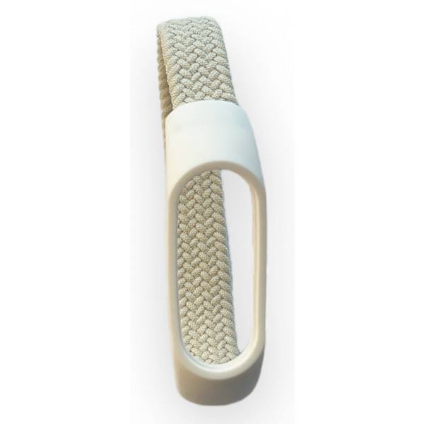 Фото - Ремешок для фитнес-браслета BeCover Elastic Nylon Style for Xiaomi Mi Smart Band 5 / Mi Smart Band 6 (Size M) Beige (710495)