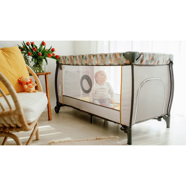 Фото - Манеж-кровать Lionelo Sven Plus Turquoise Grey