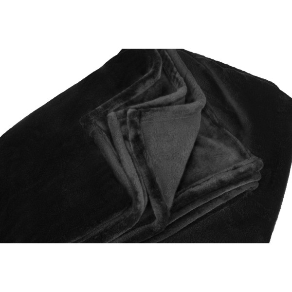 Фото - Набор плед + подушка в авто EVAtech из махры S для Volkswagen Черные (MBLMPSSBV124)