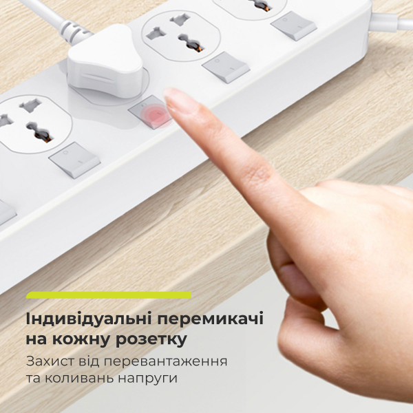 Фото - Сетевой фильтр ProLogix Premium 4р 2m (PR-SC4408W)