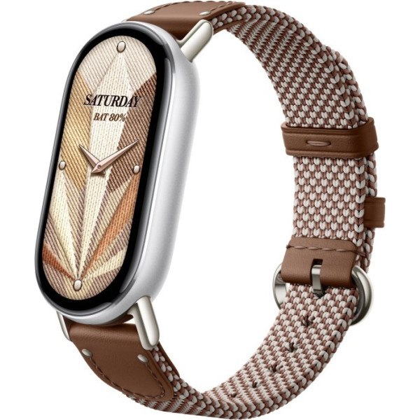 Фото - Ремешок для фитнес-браслета Xiaomi for Band 10 Silk Knitted Strap Feather Brown (BHR07YJGL)