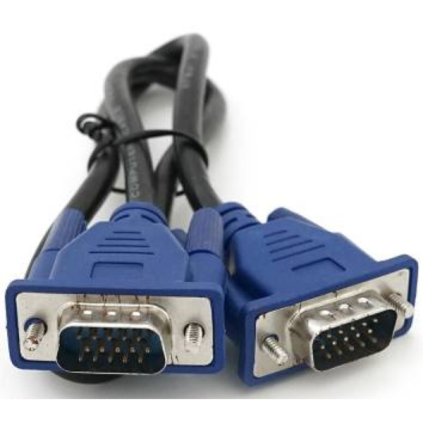 Фото - Кабель Merlion VGA 3+2 1.5m Black/blue (YT-VGA(M)/(M)3+2-0.5m) Фото - Кабель Merlion VGA 3+2 1.5m Black/blue (YT-VGA(M)/(M)3+2-0.5m)