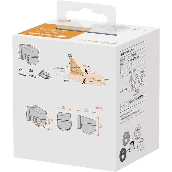 Фото - Беспроводной датчик движения Osram Ledvance 110DEG IP44 WT (4058075244733)