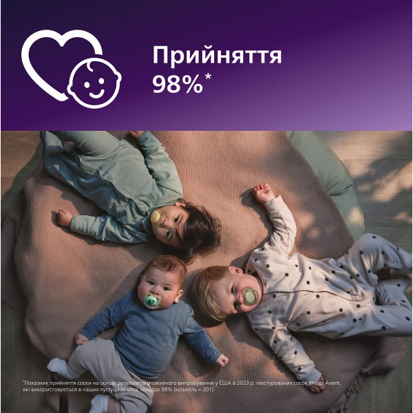 Фото - Ортодонтическая пустышка Philips Avent Ultra Air, 6-18 мес. (SCF087/10)