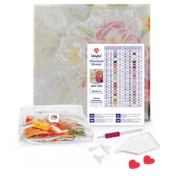 Фото - Алмазная живопись Ideyka Солнечные нарциссы 40х40 см (AMO7590)