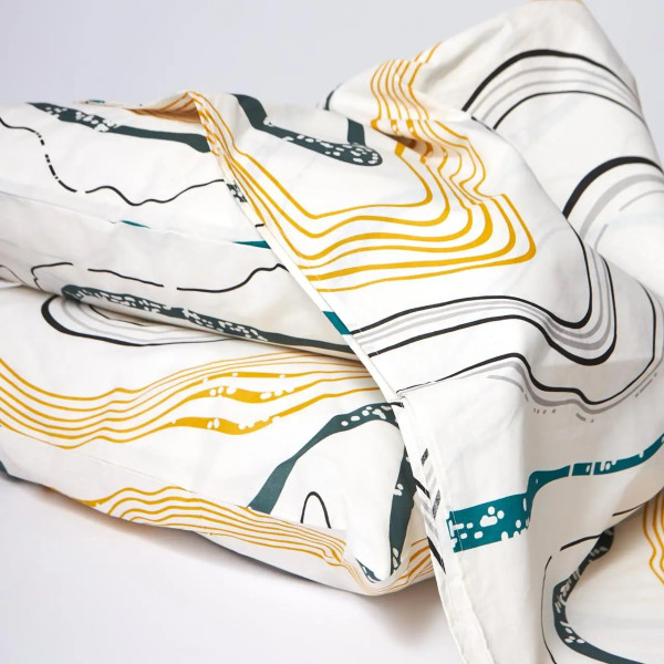 Фото - Комплект постельного белья Moon&Star прост. 220х240 + 2 нав. 70х70 Бязь Gold Люкс Natural Waves (MS-880000323)