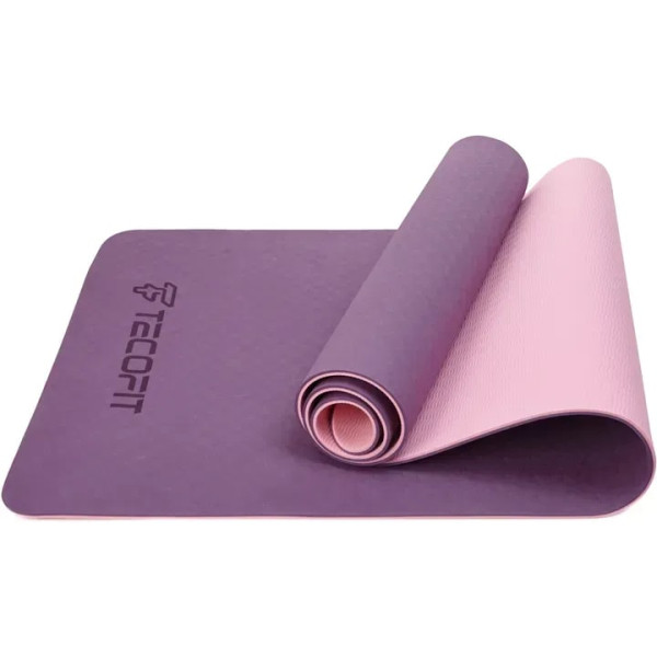 Фото - Коврик для йоги и фитнеса TECOFIT Dual Color TPE Mat 183х61х0.6 см Purple/Pink (TOP18013825/3)