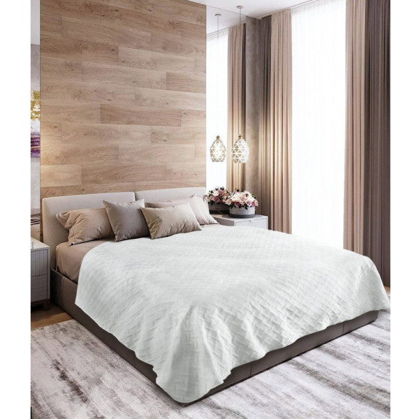 Фото - Покрывало двуспальное ТЕП Velour 180Х240 см 413 Свет Серый (4-00516_04550)