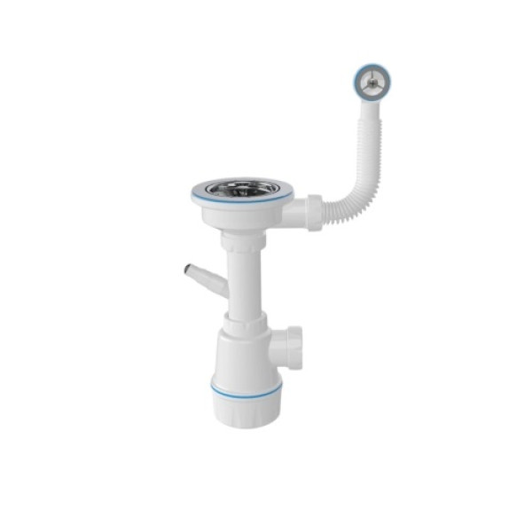 Фото - Мойка кухонная+смеситель VALESO ARIA 5851 белая в точку +56 B NESP белая в точку +Сифон 1041