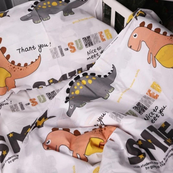 Фото - Комплект постельного белья детский MirSon Kids Time 17-0698 Smoky Dinosaurs 143 x 210 см Бязь (2200010460247)