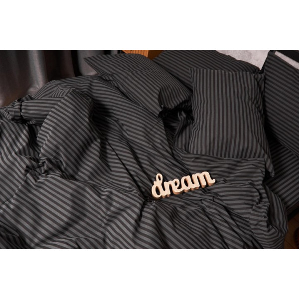 Фото - Комплект постельного белья Moon&Star 160х220х2 нав. 4х50х70 Gray Stripe Бязь Gold Люкс (MS-820001111)