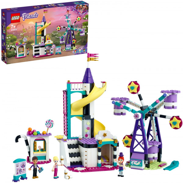 Фото - Конструктор LEGO Friends Волшебное колесо обозрения и горка (41689)