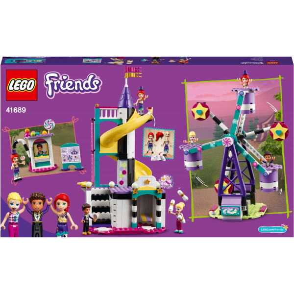 Фото - Конструктор LEGO Friends Волшебное колесо обозрения и горка (41689)