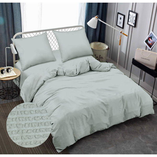 Фото - Комплект постельного белья Zastelli Gray жатка 200х220 см серый (14-4105)