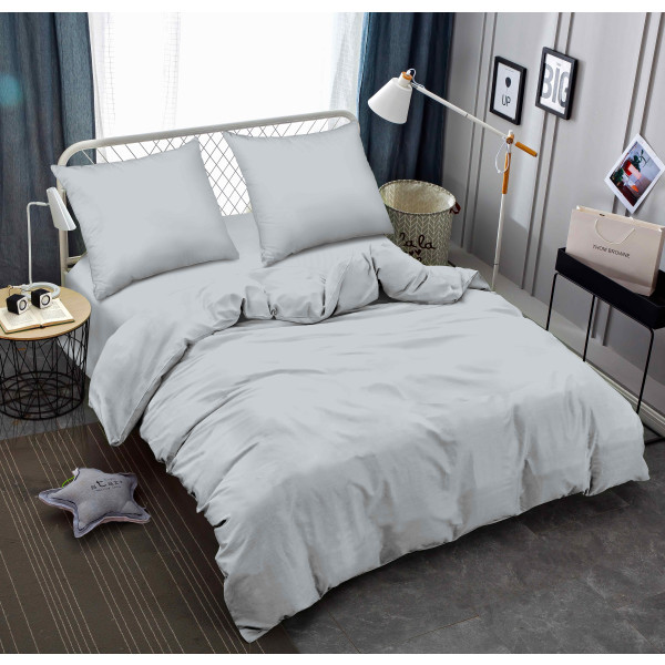 Фото - Комплект постельного белья Zastelli Gray жатка 200х220 см серый (14-4105) Фото - Комплект постельного белья Zastelli Gray жатка 200х220 см серый (14-4105)