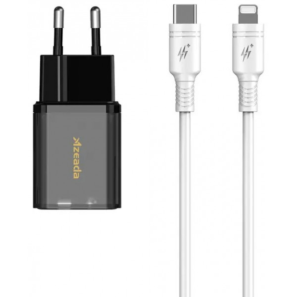 Фото - Сетевое зарядное устройство Proda Charge 3.0 USB Type-C PD+USB (PD-A62-BK)