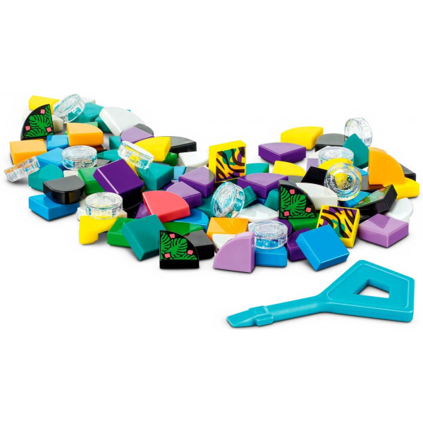 Фото - Конструктор LEGO DOTS Браслет и бирка для сумки «Неоновый тигр» (41945)