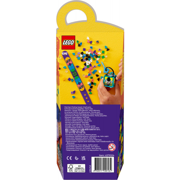 Фото - Конструктор LEGO DOTS Браслет и бирка для сумки «Неоновый тигр» (41945)