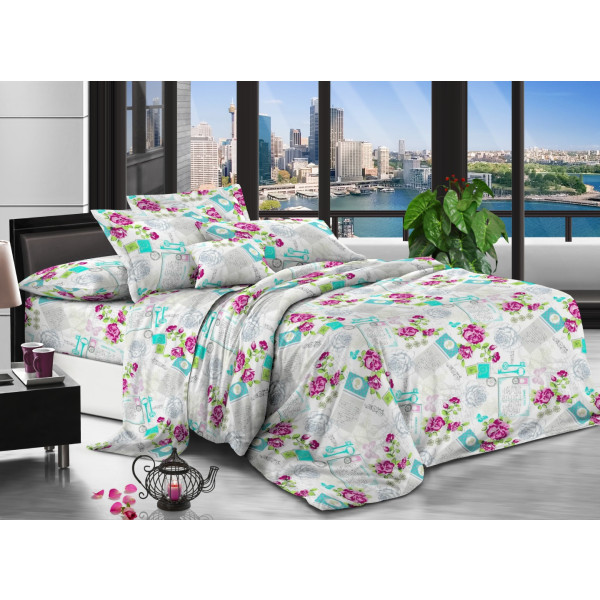 Фото - Комплект постельного белья Zastelli 15520-10 Розы 200х220 см разноцветный (13138) Фото - Комплект постельного белья Zastelli 15520-10 Розы 200х220 см разноцветный (13138)