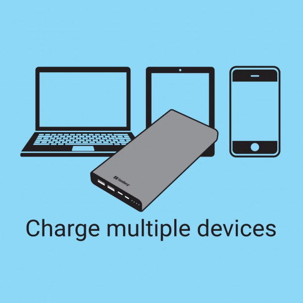 Фото - Батарея мобильная Sandberg PD 100W 5A 38400 mAh, 2хUSB Type-C OUT (420-63)