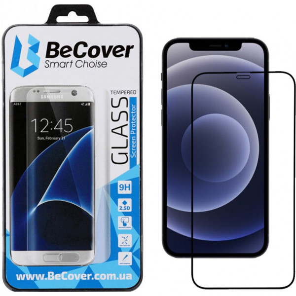 Фото - Защитное стекло для смартфона BeCover for Apple iPhone 12 Pro Max Black (705377)